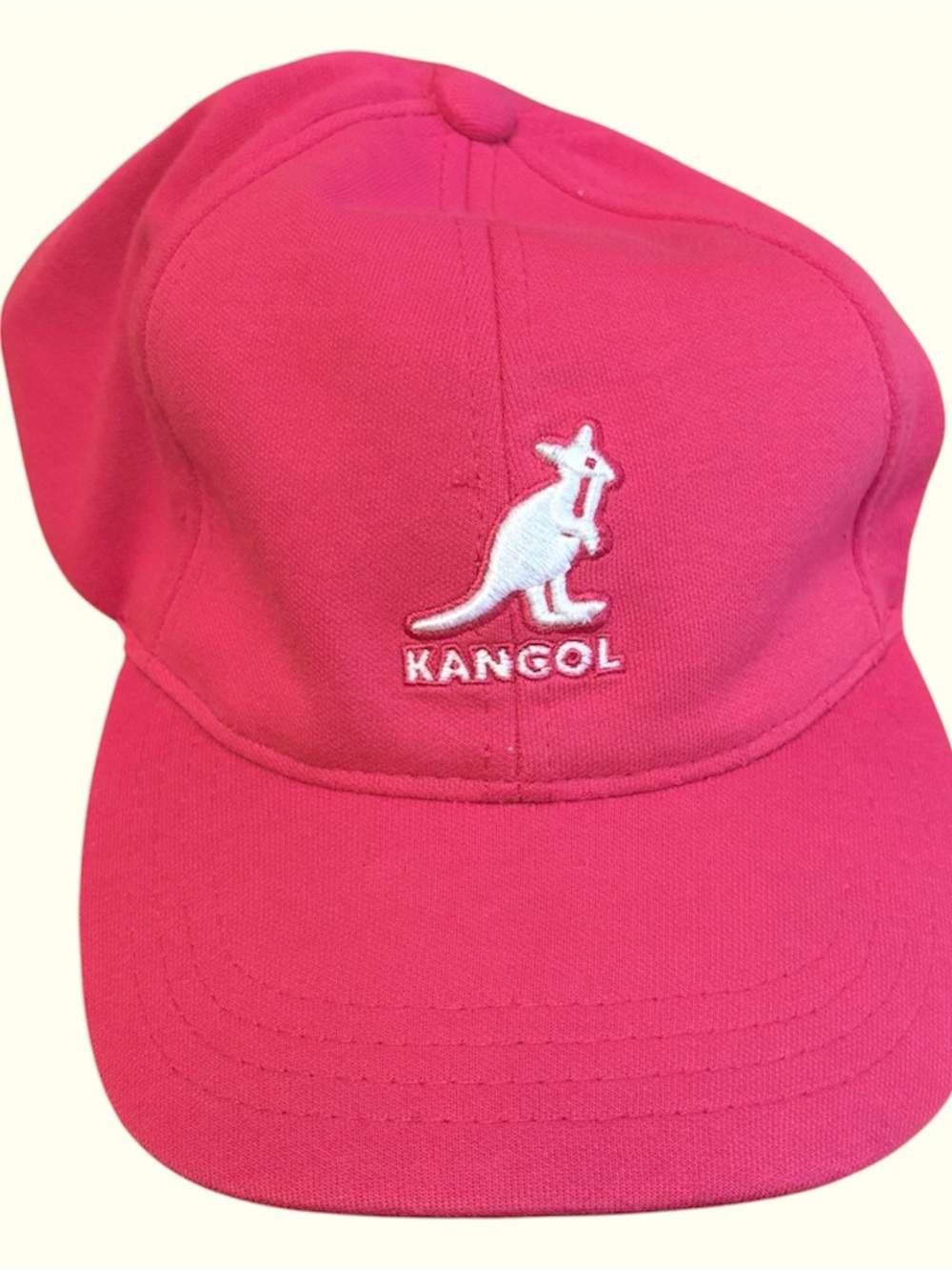 Vintage Kangol Red Knit Embroidered Kangaroo Cap